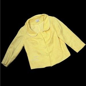 Vintage Jacket Mary Hayes Spring Yellow 1960’s x-small